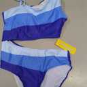 Girls One Piece Swimsuit Color Block One Shoulder Bathing Suit Cut Out Swimwear 11-12Y 