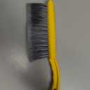 Rubbermaid Commercial 8 Inch Counter Brush Flagged Polypropylene Fill for Smooth Surface Sweeping Yellow 12.5" for Bathroom/Shower/Floor Tile/Decks/Car Tires/Outdoor