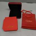 Cartier Bracelet/Watch Empty Case Red Suede Jewelry Box And Gift Bag 