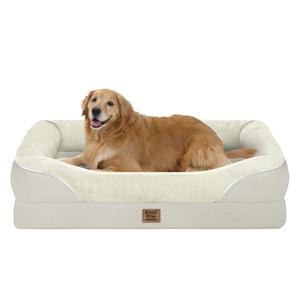 Orthopedic Removable Large Dog Bed -XL Large Dog Beds with Washable Cover and Removable Bolsters Non-Slip Bottom & Waterproof Pet Bed Sofa for Big Size Dogs