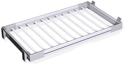 Above Washing Machine Drying Rack,Hidden Retractable Trouser Rack,Home Balcony Aluminum Alloy Pull-Out Hanger(85-120cm)