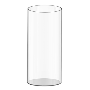 6" Wide Mouth Vase, 12" Tall Clear Acrylic Cylinder Vase, 6" x 12" Opening Round Vase, Decorative Centerpieces Flower Vases Hurricane Candle Holder for Wedding, Home