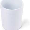 Fox Run Utensil Holder, White Stoneware 4.75 x 4.75 x 5.5 inches