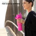 Simple Modern Trek Pivot | 40oz Flip Straw Tumbler with Handle | Water Bottle & Boot | Interchangeable Straw & Chug Lids | Insulated Stainless Steel Jug | Gym Sports Outdoors | Almond Birch