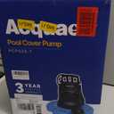 Acquaer 1/4 HP Automatic Swimming Pool Cover Pump, 2250 GPH Submersible Sump Pump with 3/4 Check Valve Adapter & 25ft Power Cord, Water Removal for Pool, Hot Tubs, Rooftops, Water Beds