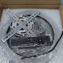 34W Modern LED Ceiling Light, 3000K-6000K Dimmable Ceiling Lighting Fixtures Ceiling Mount 4 Rings Black LED Chandelier Bedroom Lights Flush Mount with Remote for Kitchen, 2720LM