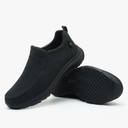 Non Slip Work Shoes for Men Women Waterproof Slip Resistant Chef Kitchen Restaurant Food Service Nursing Slip on Leather Loafers Lightweight Walking Sneakers Size 37