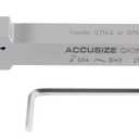 Accusize Industrial Tools 1/2'' Shank Heavy Duty Indexable Grooving/Cut-Off Holder, Nickel Plated, with a Gtn-2 Tin Coated Carbide Insert, 2415-5024