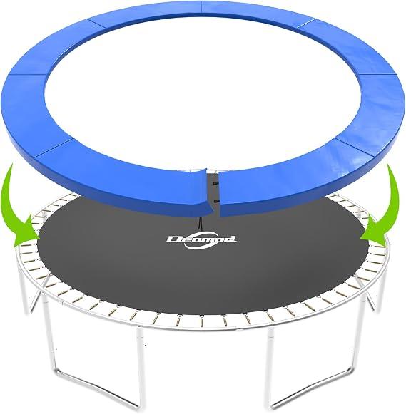 Deomod Trampoline Pad, 15FT Trampoline Replacement Safety Pad, Universal Trampoline Pads, Spring Cover, Waterproof, Tear Resistant, Round Arch Trampoline Parts (Blue, 15FT)