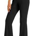 EFAN Womens Work Business Casual Flare Leggings Pants Comfort Office High Waisted Slacks Suits with Pockets 2025, L