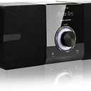 Compact Stereo System Speakers with CD Player, Bluetooth, FM Radio, Aux-in, USB-in, Earphone Jack, DSP-Tech, Remote, 30W Crisp-Sound Shelf Stereo System for Home (LP-886BT)