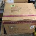 Sophia & William Outdoor Patio Dining Chairs Set of 6, Heavy Duty Outdoor Furniture Chairs with Thickened Cushions, Wrought Iron Deck Chairs for Backyard, Poolside, Balcony and Garden