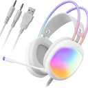 Headset with Mic, RGB Wired Gaming Headset with Surround Sound, Noise Canceling Gaming Headphones for PC, PS5/PS4, Laptop, Mac, Nintendo- HG8959