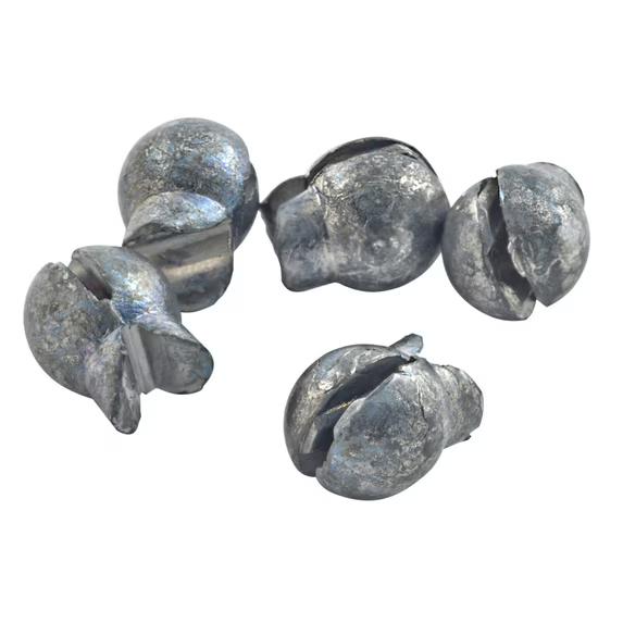 South Bend Removable Split Shot Sinker Fishing Weights Terminal Tackle, Size B, 80-pack