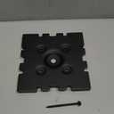 Ozco Ironwood 8x8 Post Base Kit, Includes 1 Post Base Plate, 4 Decorative Plates, 4 Hex Cap Nuts, OWT Timber Screws, Galvanized Steel for Pergolas | 51709