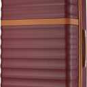 Kono Expandable 28 Inch Large Checked Luggage: ABS+PC Hardside Trolley Travel Case - Hard Shell Suitcase with TSA Lock, Burgundy
