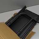 UDEAR 3-Tier Over The Toilet Rack,with Hanging Rod,Tower Shelf,Black, 24.89 cm x 68.07 cm x 163.07 cm