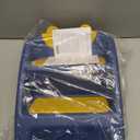 Folding Toddler Step Stool for Bathroom and Potty Training, Anti-Slip, Anti-Tip A-Frame Design with 10-Second Setup-Potty 2 Step Stool for Kids (Blue)