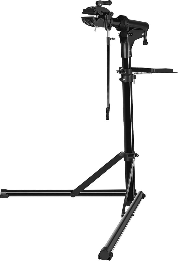 CXWXC Bike Repair Stand -Shop Home Bicycle Mechanic Maintenance Rack- Bike Work stands for Mountain Bike and Road Bike (rs100) (Black)