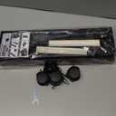 Hovadova Adjustable Mobile CPU Stand, Ventilated Computer Tower Stand with 4 Caster Wheels Fits Most PC Tower, Under Desk CPU Holder PC Floor Cart Computer Riser for Students and Gamers (Black)