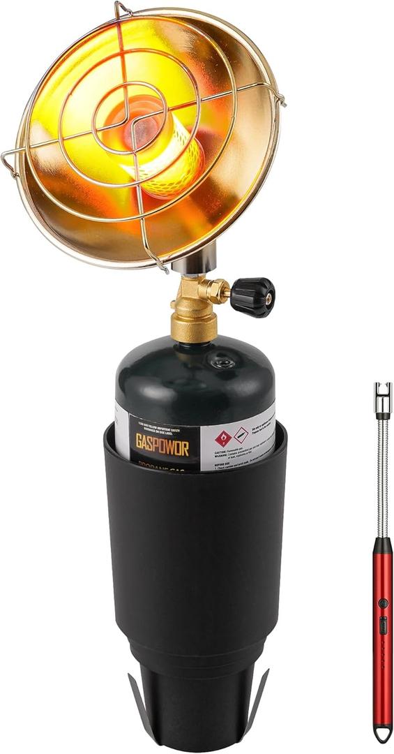 Propane Golf Cart Heater 6200BTU, Outdoor Propane Heater with Golf Cart Cup Holder(Fuel not included)