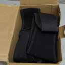 REXBETI New Upgraded Knee Pads for Work, Construction Knee Pads for Men, Heavy Duty Comfortable Anti-Slip Foam Gel Knee Pads for Gardening Flooring and Cleaning, Extra 4 Extension Straps, Black (Improved)