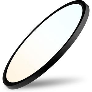 20 Inch 4200LM Large LED Flush Mount Ceiling Light Flixtures - 42W Dimmable & 3000K/4000K/6000K Adjustable, Ultra-Thin Flat Ceiling Fixtures for Living Room,Bedroom, Apartment,Office, Black (19.7inch, Pack of 1)