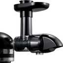 Masticating Juicer Attachment for KitchenAid All Models Stand Mixers, Masticating Juicer, Slow Juicer Attachment for KitchenAid All Models Stand Mixers, Black (Machine/Mixer Not Included)