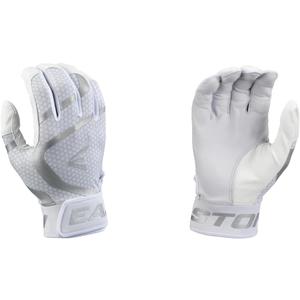 Easton | MAV GT Baseball Batting Gloves | Adult | Multiple Colors (White/White)