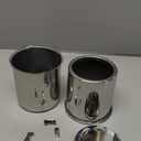 2Pcs 3.19" Push Through Wheel Center Caps Stainless Trailer Hub Cap for Truck SUV RV Wheel Rim (Fit 3.19" Bore 3.52" H Chrome)