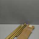 Gold Shower Curtain Rod - Tension Curtain Rod for Window or Bathroom Adjustable 32 to 78 inch Spring Tension Shower Rod No Drilling Non Slip, Gold