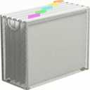 Hanging File Organizer, Letter-Size File Holder Filing Box with 5 Hanging Folders, Metal Mesh Desk File Folder Storage(No Assembly Required) (Silver, with 5 Grey Folders)