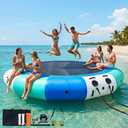 COOLWAVE Inflatable Water Trampoline 15FT Blue