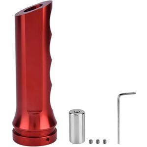 Hand Brake Cover,Universal Auto Car Aluminium Alloy HandBrake Cover Handle Protector Hand Brake Sleeve (Red)