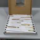 STICKGOO 20 Sheets Peel and Stick Backsplash Tile, Stick on Backsplash for Kitchen and Bathroom, Calacatta Gold Marble Look PVC Mixed Gold Self Adhesive Wall Tiles