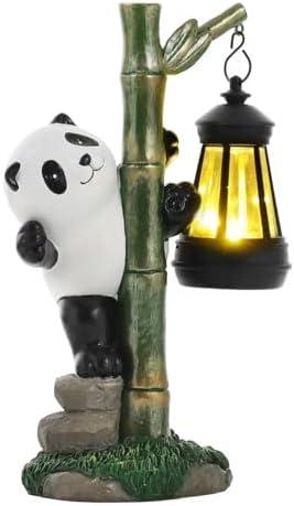Solar Garden Decor Panda Gifts, Garden Yard Art Decor Panda Gifts for Women - Birthday Gifts for Panda Enthusiasts Grandma Mom Women ﻿