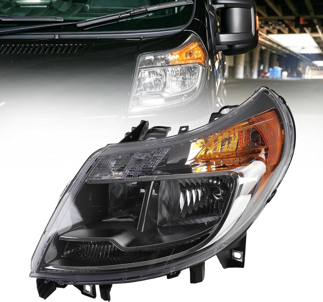 Dasbecan 6Pin Left Headlight w/DRL Compatible with 2014-22 Ram Promaster