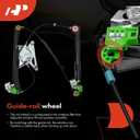 A-Premium Power Window Regulator with 2-pin Motor Compatible with Hyundai Elantra 2013-2016 Front Right Passenger Side