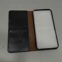 ZZXX for iPhone 16 Wallet Case with [RFID Blocking] Card Slot Stand Strong Magnetic Leather Flip Fold Protective Phone Case for iPhone 16 Case Wallet(Black-6.1 inch)