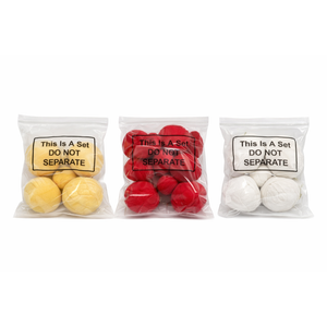 3 Sets of Toys, (Red, White, Yellow)