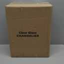 Industrial Semi Flush Mount Ceiling Light Brushed Nickel, 800 Lumen LED Bulb Included, Clear Glass Shade Ceiling Light Fixture, Farmhouse Light Fixture for Hallway Corridor Kitchen Bathroom Bedroom (Large)