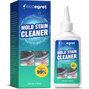 Mold Stain Remover Gel (5 Fl Oz), Multifunctional Mold Stain Remover, Heavy Duty Stain Gel Cleaner for Front Loader Washing Machine Seal, Bathroom Grout, Shower, Caulk