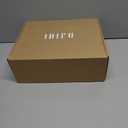 IDIFU IN3 Knee High Boots for Women Square Toe GoGo Chunky High Heeled Tall Long Fall Boot with Side Zipper Dress Comfortable Fashion Pull On Small Thick Heel Boots (9.5)