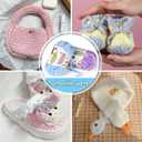 4 Skeins Fluffy Chenille Yarn for Crocheting - Chunky Velvet Yarn for Scarves Shawls, Baby Blankets, Hats Plush Toys, Plush Yarns Each Skein 49.2yd, 3.5oz (Dark Gray)