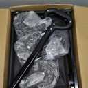 Yozoia Wagons Carts Foldable, Lightweight Portable Utility Shopping Cart with Wheels, Folding Grocery Wagon Cart for Grocery, Camping, Shopping, Beach, Garden, Sports Black (100L)