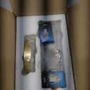 Led bulb wall lights, vintage French wall sconces with white glass shade, colourful metal wall lighting, wall lamp for bedroom, reading, study, bedside, hallway, living room, entryway (Hardwire) (Golden)