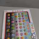 Wenbeier Kids Learning Tablet Toddler Tablet with ABC Word Song Music Number Electronic Interactive Educational Toy ABC Learning for Toddler Ages 3 4 5 6 (Blue)