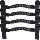 4 x Roll Bar Grab Handles Grip Handle for Jeep Wrangler YJ TJ JK JKU JL JLU Sports Sahara Freedom Rubicon X & Unlimited 1955-2024 2025 (Black)