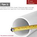 TURBRO Portable Air Conditioner Universal Exhaust Hose - 5 Inch Diameter, 78 Inch Length, Anti-Clockwise Thread