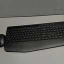 Wireless Keyboard and Mouse Combo - Full-Sized Ergonomic Keyboard with Wrist Rest, Phone Holder, Sleep Mode, Silent 2.4GHz Cordless Keyboard Mouse Combo for Computer, Laptop, PC, Mac, Windows -Trueque (1 PACK, Black)